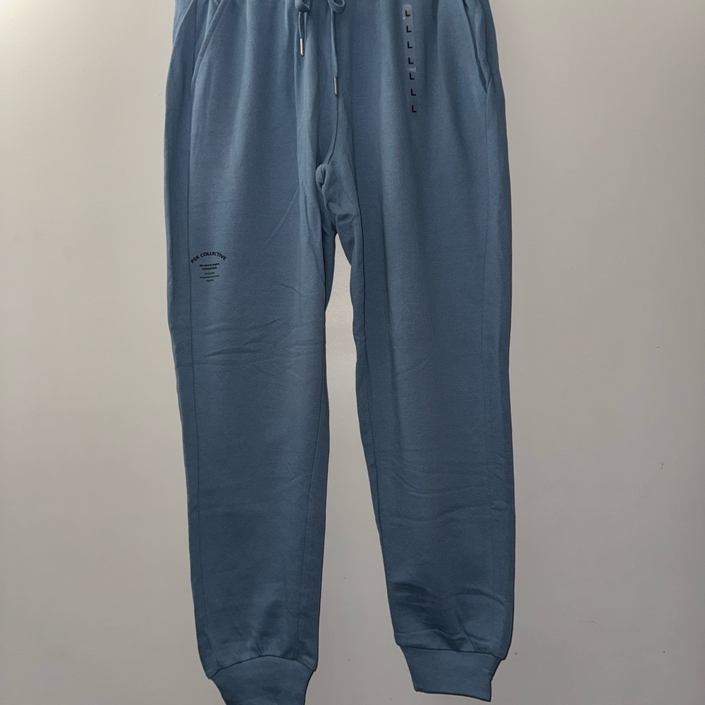 Women's Blue Jogger Pants - Picture 2 of 7